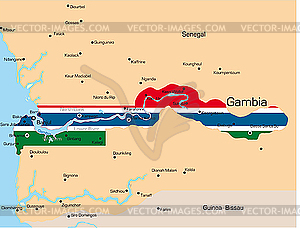 Gambia  - vector clipart