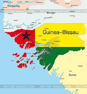 Guinea-Bissau  - vector image