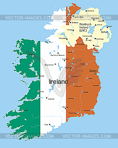 Ireland - color vector clipart