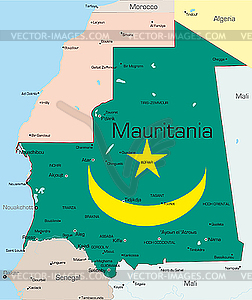 Mauritania  - vector image