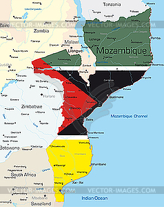 Mozambique  - vector image