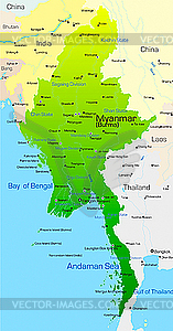 Myanmar  - vector clipart