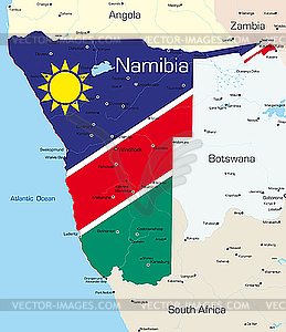 Намибия - клипарт в векторе / векторное изображение