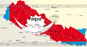 Nepal  - color vector clipart