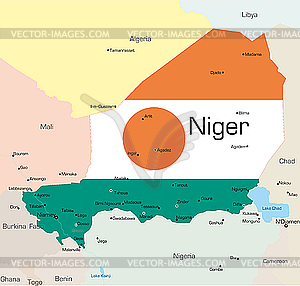 Niger  - vector image