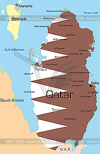 Катар - клипарт в векторном формате