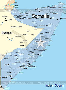 Somalia - color vector clipart