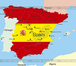 Spain - vector clipart