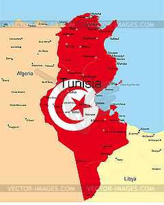 Tunisia  - vector image