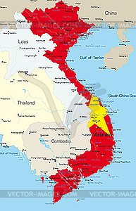 Вьетнам - иллюстрация в векторном формате