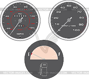 Спидометр - векторная графика