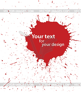 Grunge blood spot for your design - vector clipart