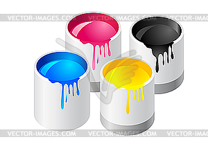 Paint canister - vector clipart