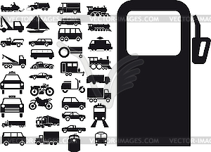 Transport sign - vector image