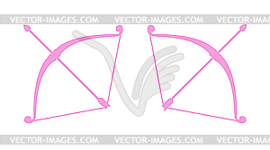 Bow and arrow - vector image