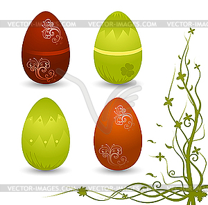 Set of eggs  - vector clip art