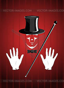 Magician - color vector clipart