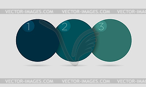 Simple circle infographics - vector image