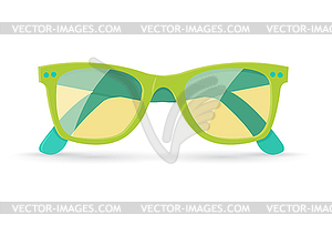 Bright summer sunglasses - vector image