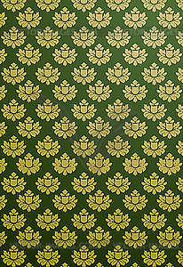 Green and gold glamour pattern - vector clipart