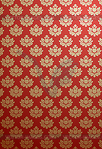 Vertical gold and red glamour pattern - vector clipart