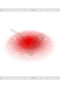 Halftone circle - vector image