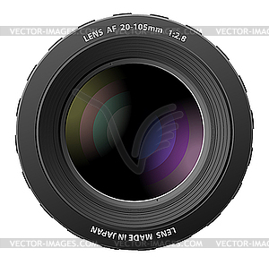 Camera lenses - vector image