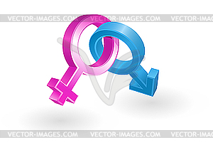 Men and women icons - vector image