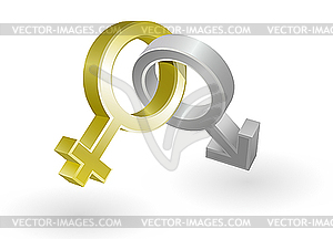 Men and women icons - vector image