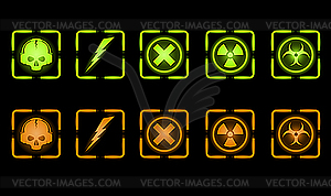 Industrial icons - vector image