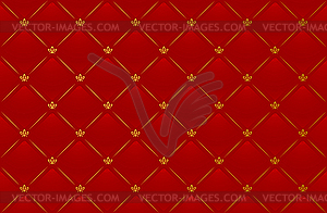 Red leather background - vector clipart