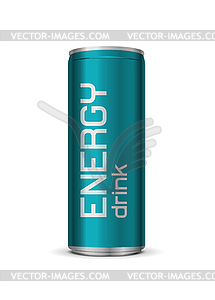 Bright energy drink can - vector clipart