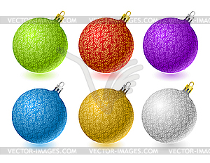 Christmas balls - vector clip art