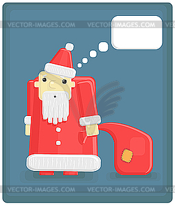 Funny Santa Claus - vector clipart / vector image