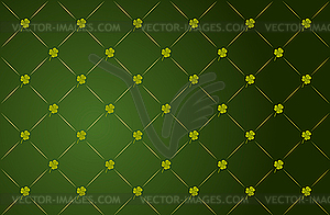 Clover background for St. Patrick day - vector image