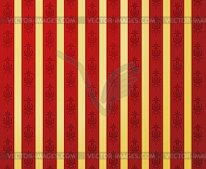 Golden red glamour pattern  - vector clipart