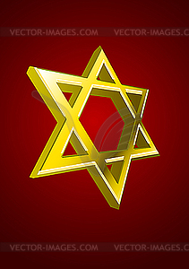 Jewish star - vector clip art