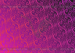 Pink floral wallpaper - vector image