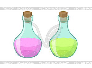 Two bottles - vector image