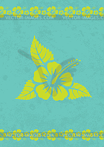 Grungy aloha background - vector clipart