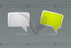 Speech bubble icons - vector clip art