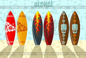 Surf boards - vector image