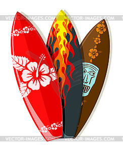 Surf boards - vector EPS clipart