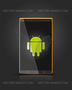 Mobile android device - vector image