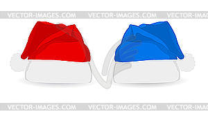 Two New Year hats - vector clipart