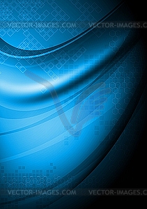 Синий фон в стиле хайтек - изображение в векторе / векторный клипарт