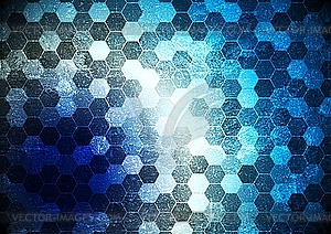 Grunge blue background - vector image