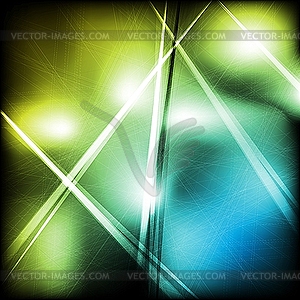 Blue and green abstract design - vector image