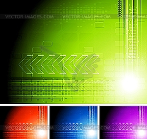 Technical abstractions - vector clipart