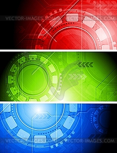 Technical banners - royalty-free vector image